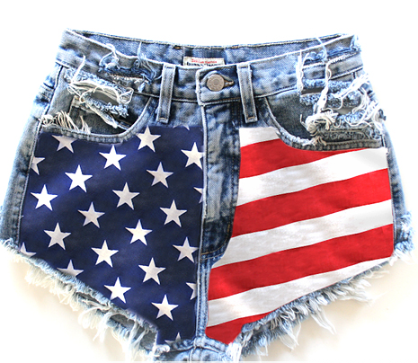 Short bandeira EUA