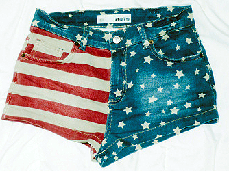 Short bandeira EUA